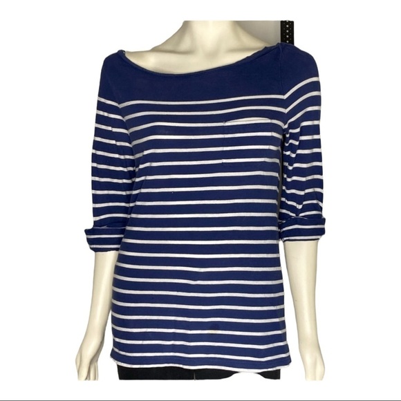 Old Navy Tops - Old Navy Striped 3/4 Sleeve Top Sz M